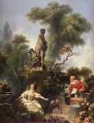 Jean-Honore Fragonard The Meeting oil painting artist